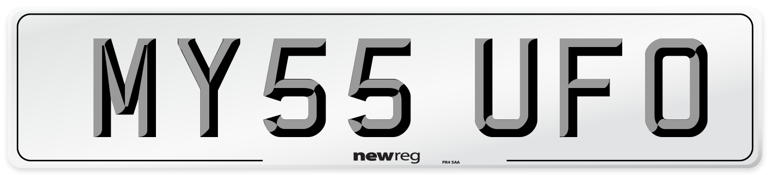 MY55 UFO Number Plate from New Reg